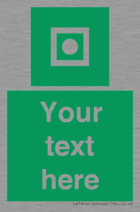 Custom sign safe condition Shipboard general alarm